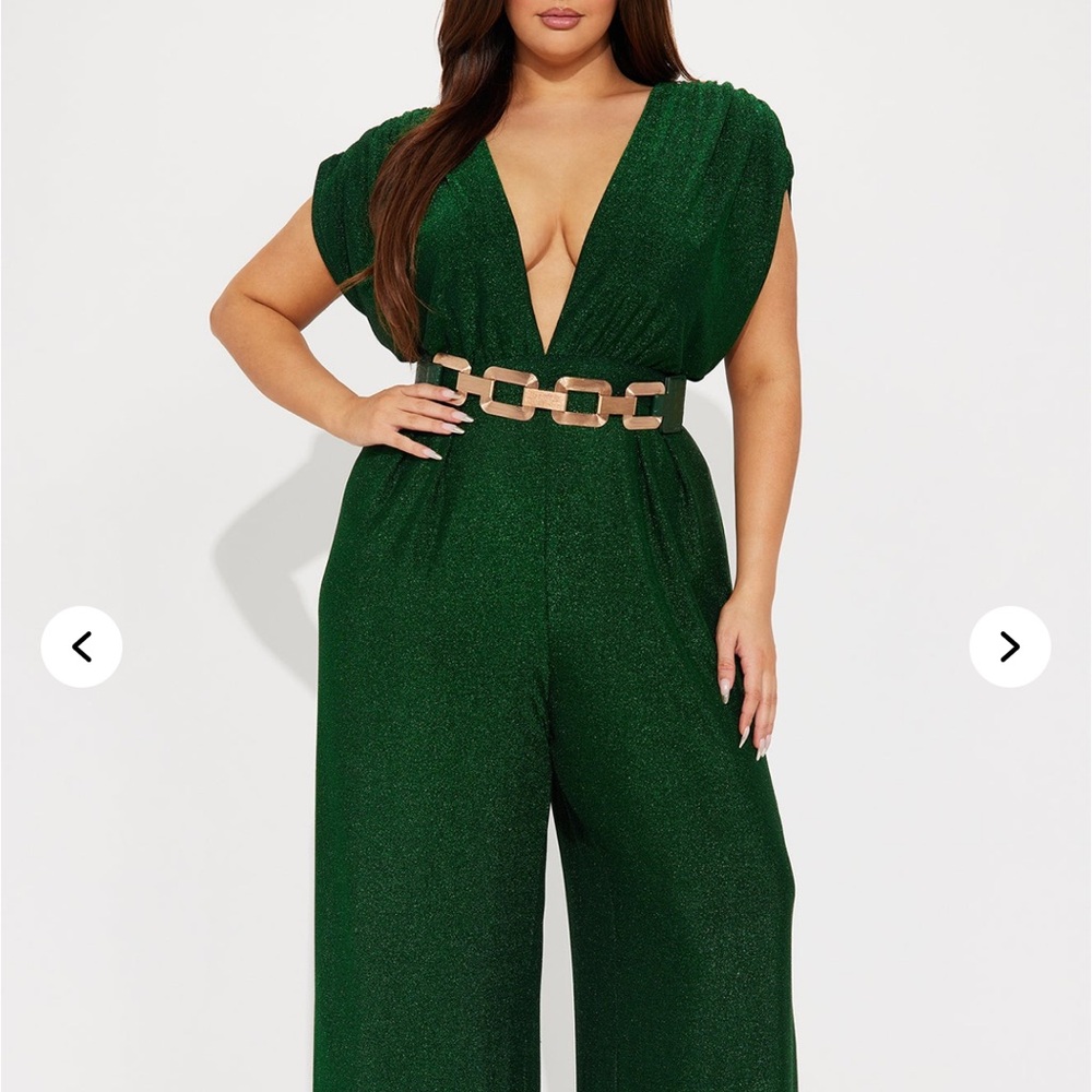 Glitter Green Jumpsuit